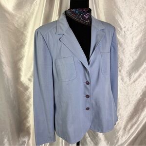 🖤Retro 70s Light Blue Jacket – Vintage Mod Aesthetic, Groovy Statement Blazer 14
